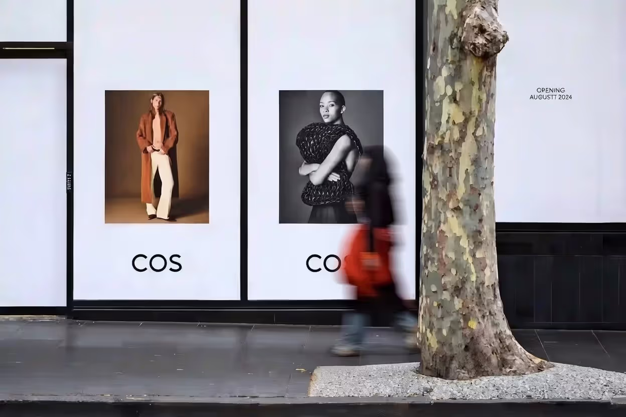Modern fashion storefront display